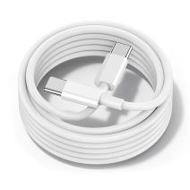 Samsung 25W Original Type-C to Type-C Cable (1M, White) Fast Charging & High-Speed Data Transfer for Galaxy S25/S24/S23/S22, Ultra/Plus/FE & All USB-C Devices